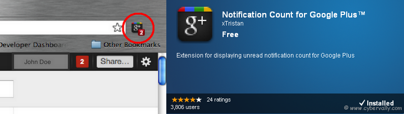 Notification Count for Google Plus™ Chrome Web Store1 Top 10 Popular Google Chrome Extensions for Google Plus